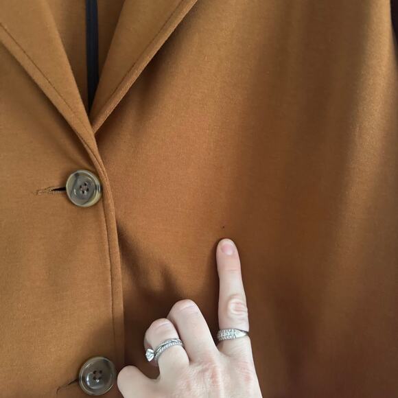 Everlane The Dream Coat Brown Copper Small Oversized Long Jacket - Picture 4 of 8